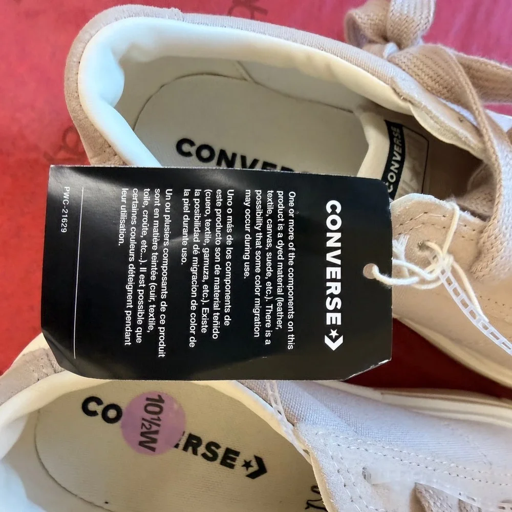 NEW Converse Chuck Taylor All Star Cruise Sneakers W12 M10.5 Beige PlatformRetro - Picture 14 of 15